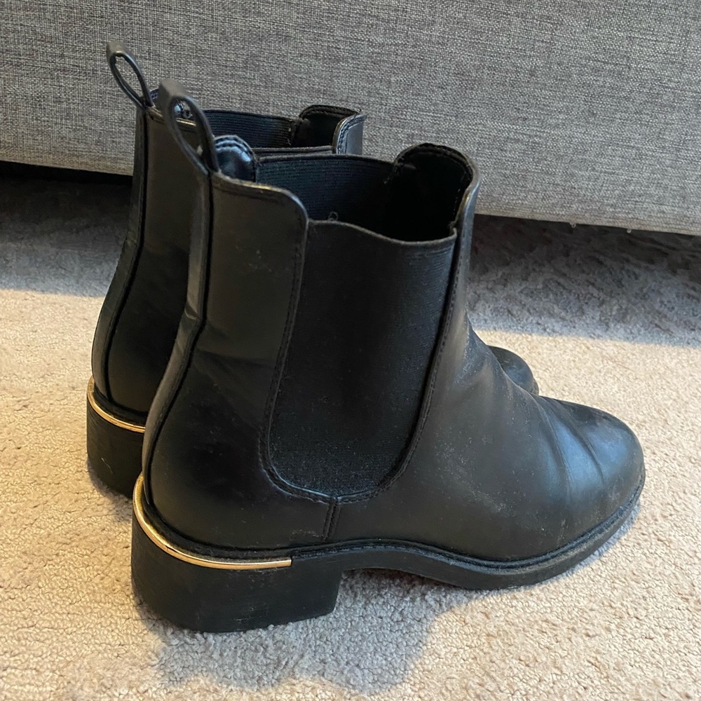 Zara boot with gold accent heel — free shipping!